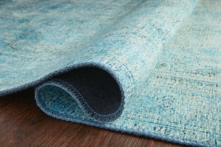 Loloi II Loren LQ-08 Aqua Area Rug Pile Image