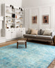 Loloi II Loren LQ-08 Aqua Area Rug Main Image