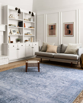 Loloi Loren LQ-09 Slate Area Rug Lifestyle Image Feature
