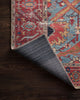 Loloi Loren LQ-10 Blue/Red Area Rug Backing Image