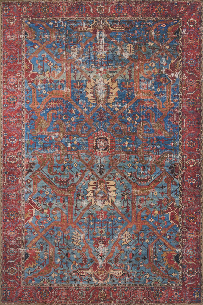 Loloi Loren LQ-10 Blue/Red Area Rug main image