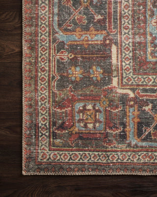 Loloi Loren LQ-13 Brick/Midnight Area Rug Corner Image