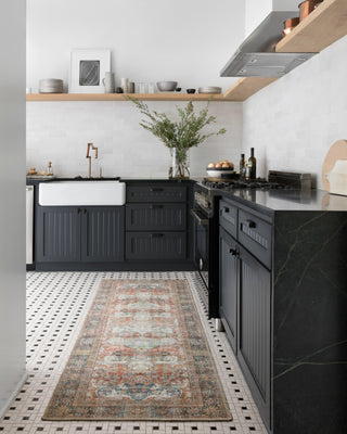 Loloi Loren LQ-14 Brick/Multi Area Rug Lifestyle Image Feature