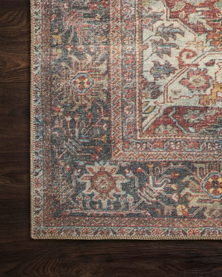 Loloi Loren LQ-14 Brick/Multi Area Rug Corner Image
