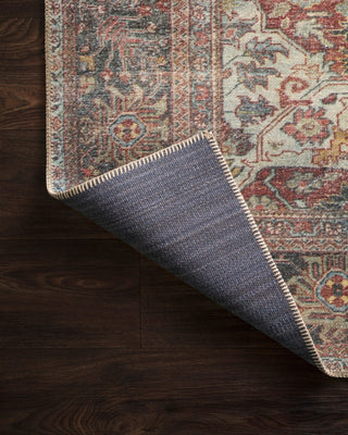 Loloi Loren LQ-14 Brick/Multi Area Rug Backing Image