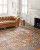 Loloi Loren LQ-15 Terracotta/Sky Area Rug Lifestyle Image Feature