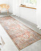 Loloi Loren LQ-15 Terracotta/Sky Area Rug Lifestyle Image Feature