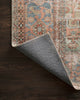 Loloi Loren LQ-15 Terracotta/Sky Area Rug Backing Image