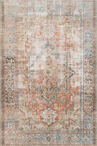 Loloi Loren LQ-15 Terracotta/Sky Area Rug main image