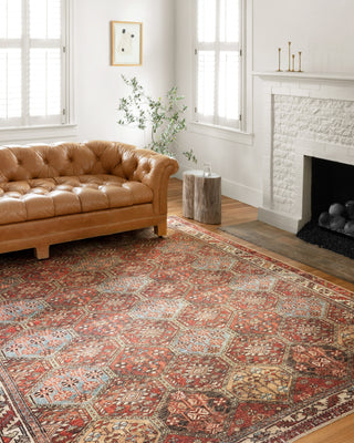 Loloi Loren LQ-16 Spice/Multi Area Rug Lifestyle Image Feature