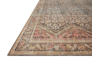 Loloi Loren LQ-17 Charcoal / Multi Area Rug Corner Image