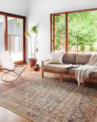 Loloi II Loren LQ-17 Charcoal / Multi Area Rug Corner Image