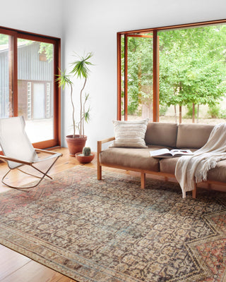 Loloi Loren LQ-17 Charcoal / Multi Area Rug Lifestyle Image Feature