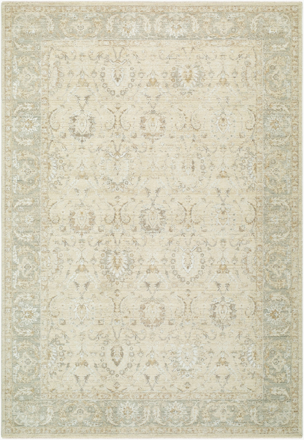 Livabliss Lotus LOT-2308 Sandstone / Sage Ivory Taupe Area Rug