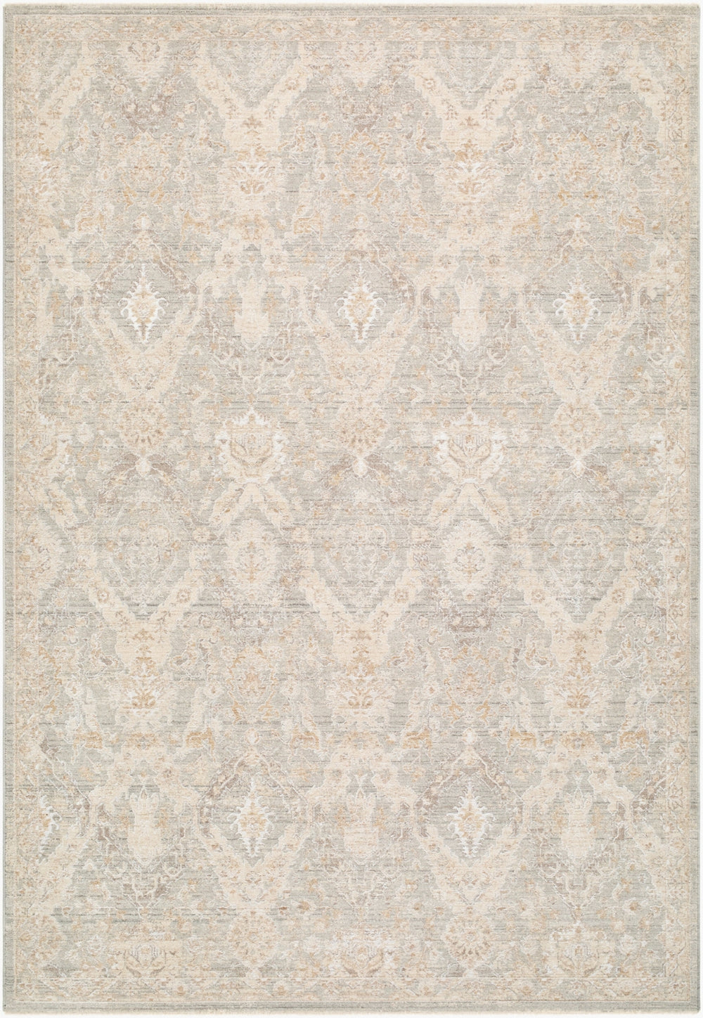 Livabliss Lotus LOT-2309 Pewter Area Rug