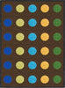 Joy Carpets Kid Essentials Lots of Dots Earthtone Area Rug