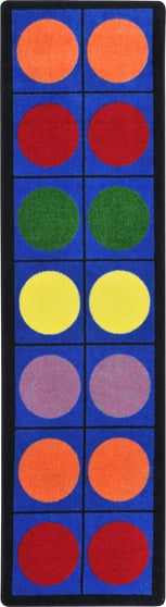 Joy Carpets Kid Essentials Lots of Dots Multi Area Rug