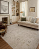 Chris Loves Julia X Loloi Louisa LOI-01 Oatmeal/Stone Area Rug Lifestyle Image Feature