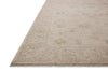 Chris Loves Julia X Loloi Louisa LOI-01 Oatmeal/Stone Area Rug Corner Image