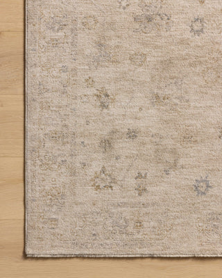 Chris Loves Julia X Loloi Louisa LOI-01 Oatmeal/Stone Area Rug Corner Image