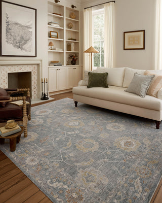 Chris Loves Julia X Loloi Louisa LOI-02 Ocean/Sunset Area Rug Lifestyle Image Feature
