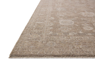 Chris Loves Julia X Loloi Louisa LOI-03 Taupe/Ivory Area Rug Corner Image