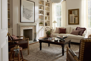 Chris Loves Julia X Loloi Louisa LOI-03 Taupe/Ivory Area Rug Lifestyle Image Feature