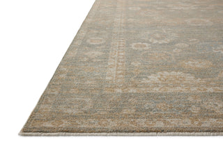 Chris Loves Julia X Loloi Louisa LOI-04 Lagoon/Ivory Area Rug Corner Image