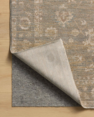 Chris Loves Julia X Loloi Louisa LOI-04 Lagoon/Ivory Area Rug Backing Image
