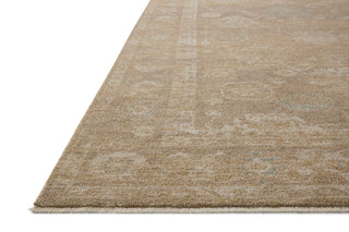 Chris Loves Julia X Loloi Louisa LOI-04 Taupe/Gold Area Rug Corner Image