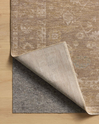 Chris Loves Julia X Loloi Louisa LOI-04 Taupe/Gold Area Rug Backing Image