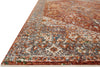 Loloi Lourdes LOU-02 Rust / Multi Area Rug Corner Image