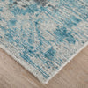 Feizy Loralai 8A63F Blue/Gray Area Rug Corner Image with Rug Pad