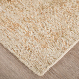 Feizy Loralai 8A67F Tan/Ivory Area Rug Corner Image with Rug Pad