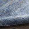 Nourison Luxurious LRS01 Blue Area Rug Corner Image