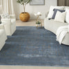Nourison Luxurious LRS01 Blue Area Rug Corner Image