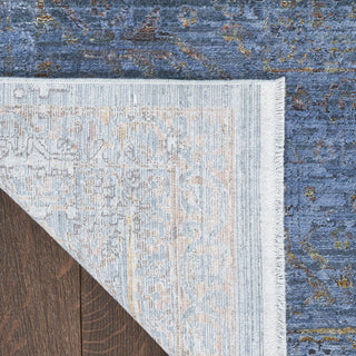 Nourison Luxurious LRS01 Blue Area Rug Corner Image