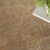 Nourison Luxurious LRS02 Taupe Area Rug Corner Image