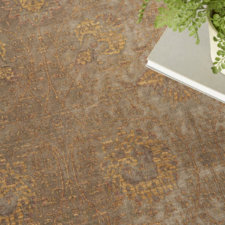 Nourison Luxurious LRS02 Taupe Area Rug Corner Image
