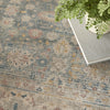 Nourison Luxurious LRS03 Ivory Blue Area Rug Corner Image