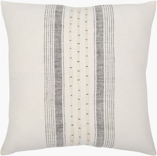 Surya Linen Stripe Embellished LSP-001 Cream main image