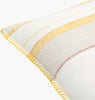 Surya Linen Stripe Embellished LSP-002 Cream Corner Shot