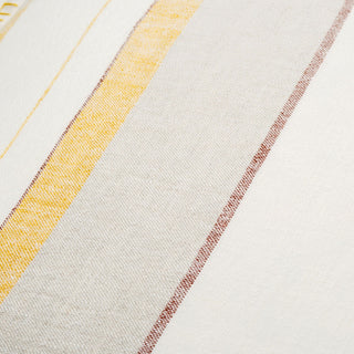 Surya Linen Stripe Embellished LSP-002 Cream Detail