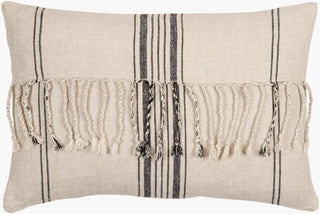 Surya Linen Stripe Embellished LSP-003 Light Beige main image