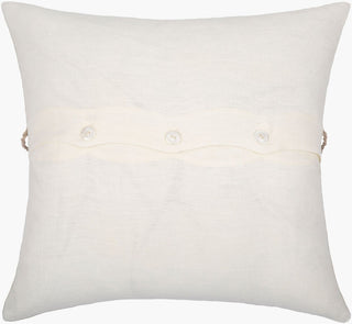 Surya Linen Stripe Embellished LSP-003 Light Beige 