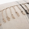 Surya Linen Stripe Embellished LSP-003 Light Beige Detail