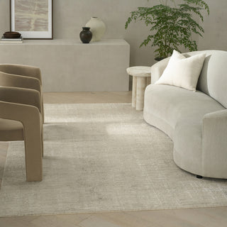 Ck090 Latitude LTD01 Ivory Beige Area Rug by Calvin Klein Corner Image