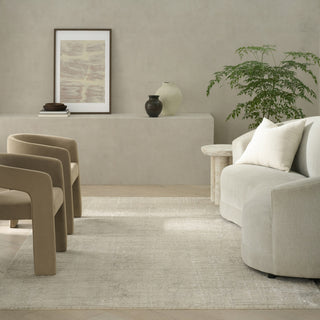 Ck090 Latitude LTD01 Ivory Beige Area Rug by Calvin Klein Room Image Feature