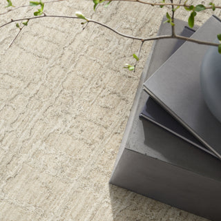 Ck090 Latitude LTD01 Ivory Beige Area Rug by Calvin Klein Corner Image