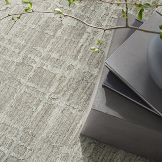 Ck090 Latitude LTD01 Slate Area Rug by Calvin Klein Corner Image